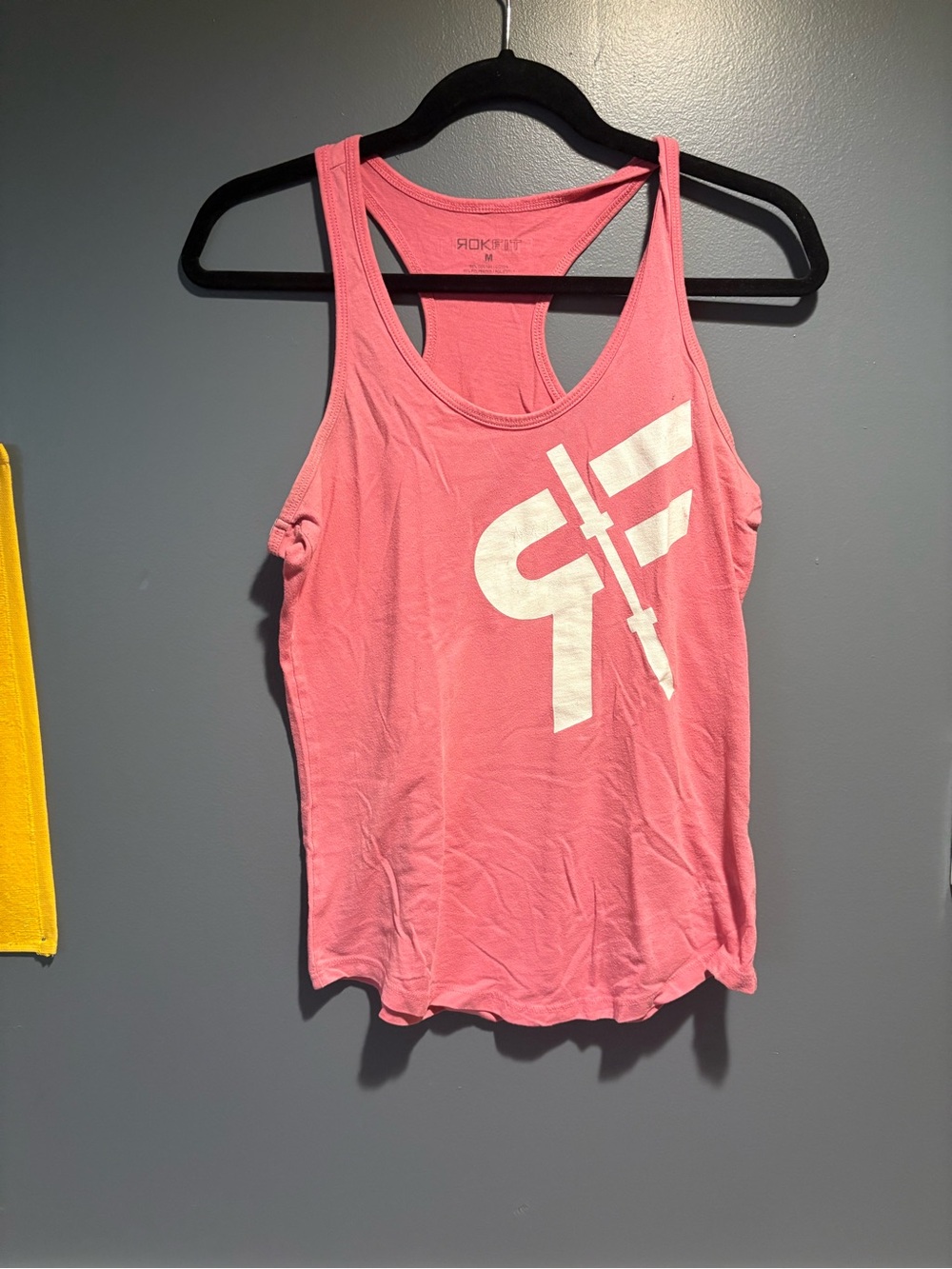 💥Buy 2 Get 1 Free💥 Pink Racerback Graphic Logo Tank Top